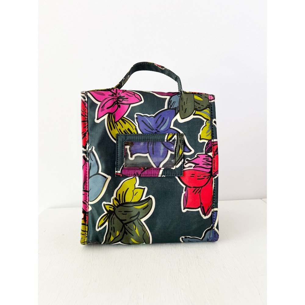 Vera Bradley Lunch Bag Box Floral Falling Flowers Insulated Buckle‎  Multi-Color - Picture 4 of 7